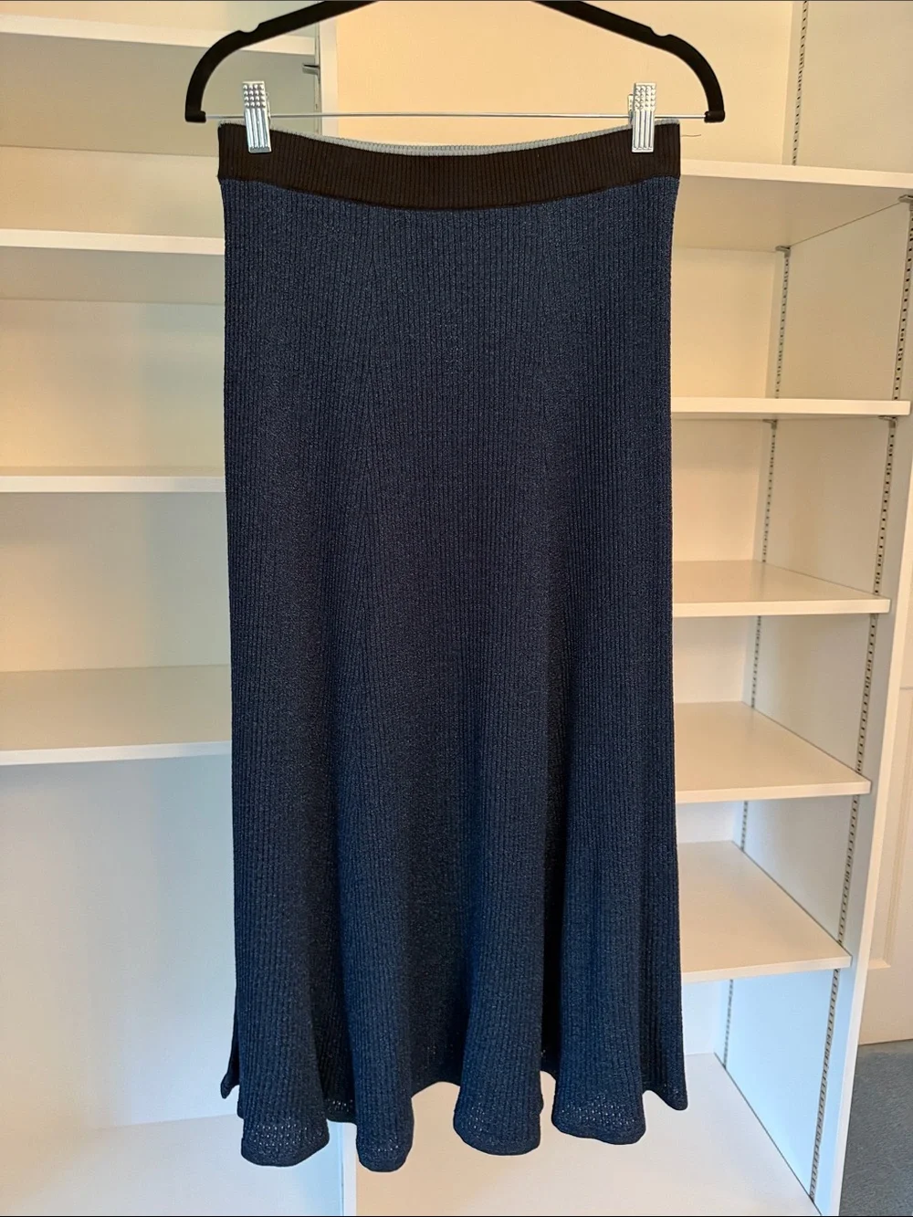 Rachel Comey Doss Skirt in Metallic Blue